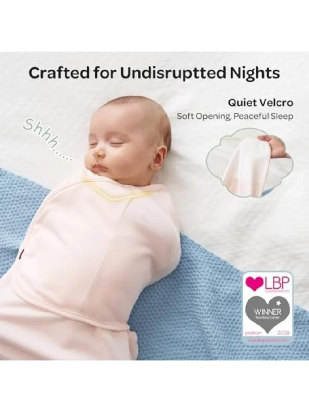 Cozy Newborn Swaddles with Quiet Fastener | Infant Sleep Sack 0-3 Months